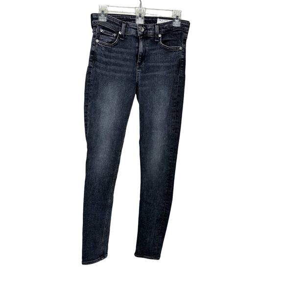 Rag & Bone 26 Cate Mid-Rise Skinny Black Jeans - Picture 1 of 4